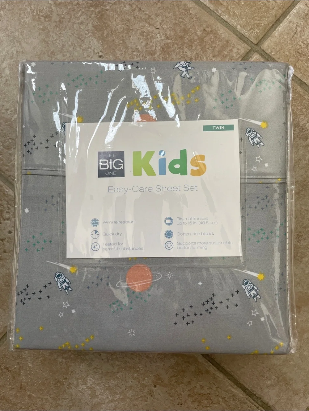 The Big One Kids Space Explorers Easy Care Sheet Set